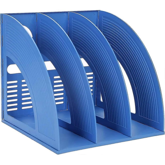 Desk File Organiser File Rack Holder Triplicate Sturdy Desktop Document Cabinet Rack Plastic Frames