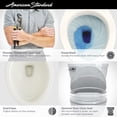 thumbnail image 5 of American Standard H2Option 2-Piece Porcelain Enamel 2-Flush Elongated Toilet in Linen, No Seat, 5 of 6