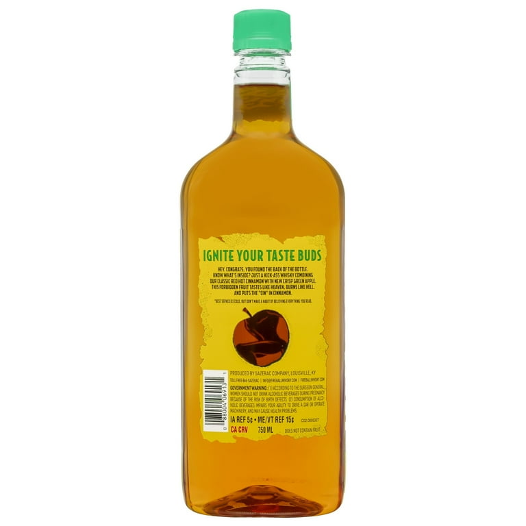 Fireball Blazin Apple Cinnamon Whisky, 750ml, 66 Proof, Plastic