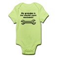 thumbnail image 1 of CafePress - My Grandpa Is The Words Best Mechanic Body Suit - Baby Light Bodysuit, 1 of 1