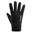 thumbnail image 4 of Guantes de pantalla táctil para hombres y mujeres, otoño e invierno, cálidos, para ciclismo al aire libre, guantes gruesos con medio dedo y terciopelo, 4 of 4