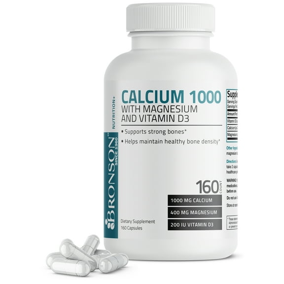 Bronson Calcium 1000 Complex, 160 Capsules