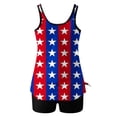 thumbnail image 4 of Trajes de Baño de Mujer Más Tamaño Día de la Independencia Impresión Bowknot Dos Piezas con Pantalones Cortos, Pantalones Cortos de Tamaño Más para las Mujeres, 4 of 6