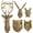 5 Pack, variant on Gold Animal Head Wall Decor Wall Sculpture Home Decor Statue for Living Room Office Bedroom Modern Decor for Men Women Bear