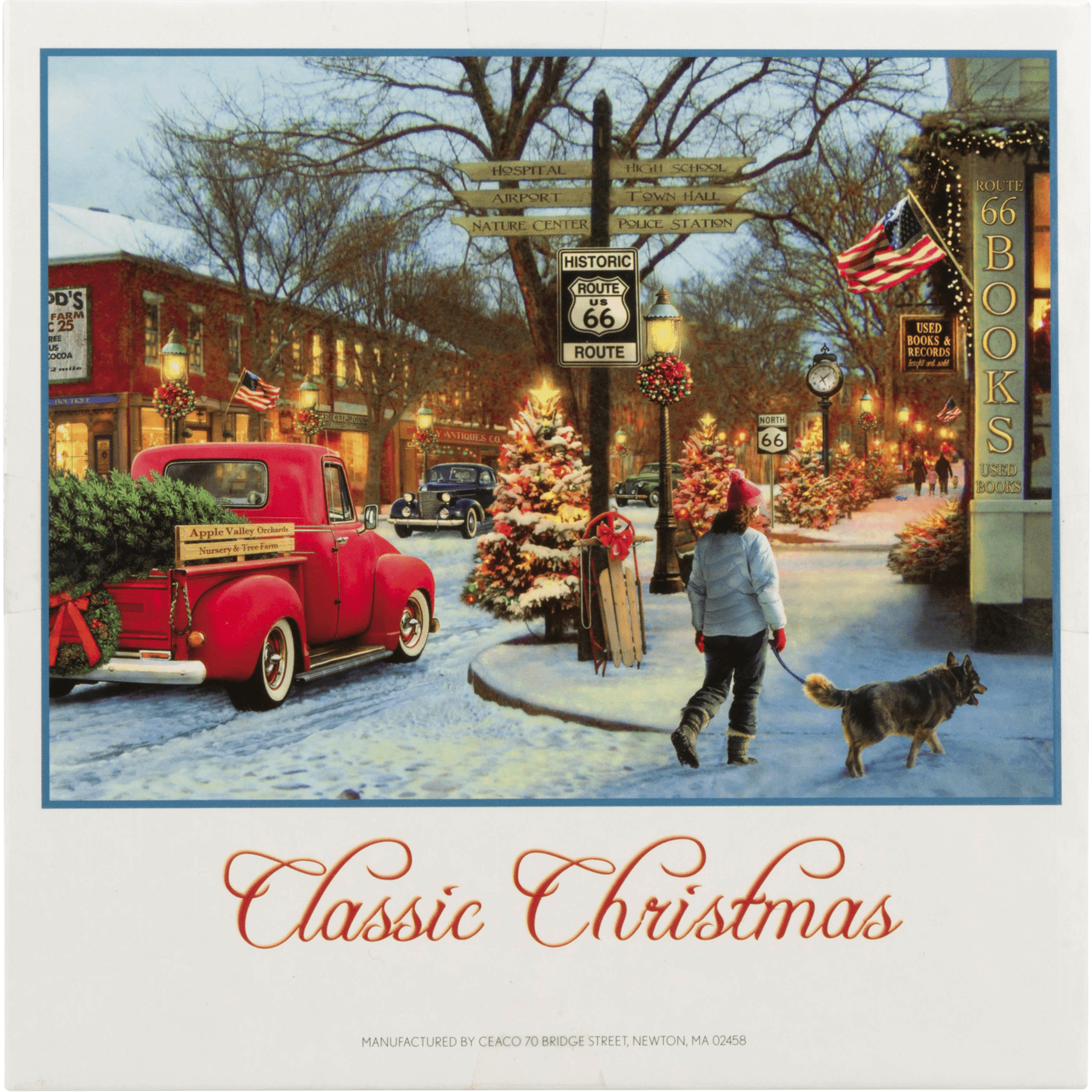 1000pc Christmas Route 66 Classic