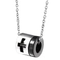 thumbnail image 5 of Stainless Steel Couple Prayer Christian Necklace Engraved Word Bible Pendant for Women Men 1, 5 of 8