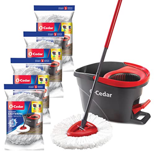 OCedar Easywring Microfiber Spin Mop & Bucket Floor Cleaning System