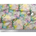 thumbnail image 2 of Soimoi Cotton Duck Fabric Texture & Maple Leaves Printed Fabric 1 Yard 42 Inch Wide, 2 of 4