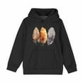 thumbnail image 2 of Spazoro Girls Hooded Sweatshirts, Long Sleeve Fashion Cute Print Soft & Comfy Fall Winter Tops for Girls Black Size 9 T, 2 of 6