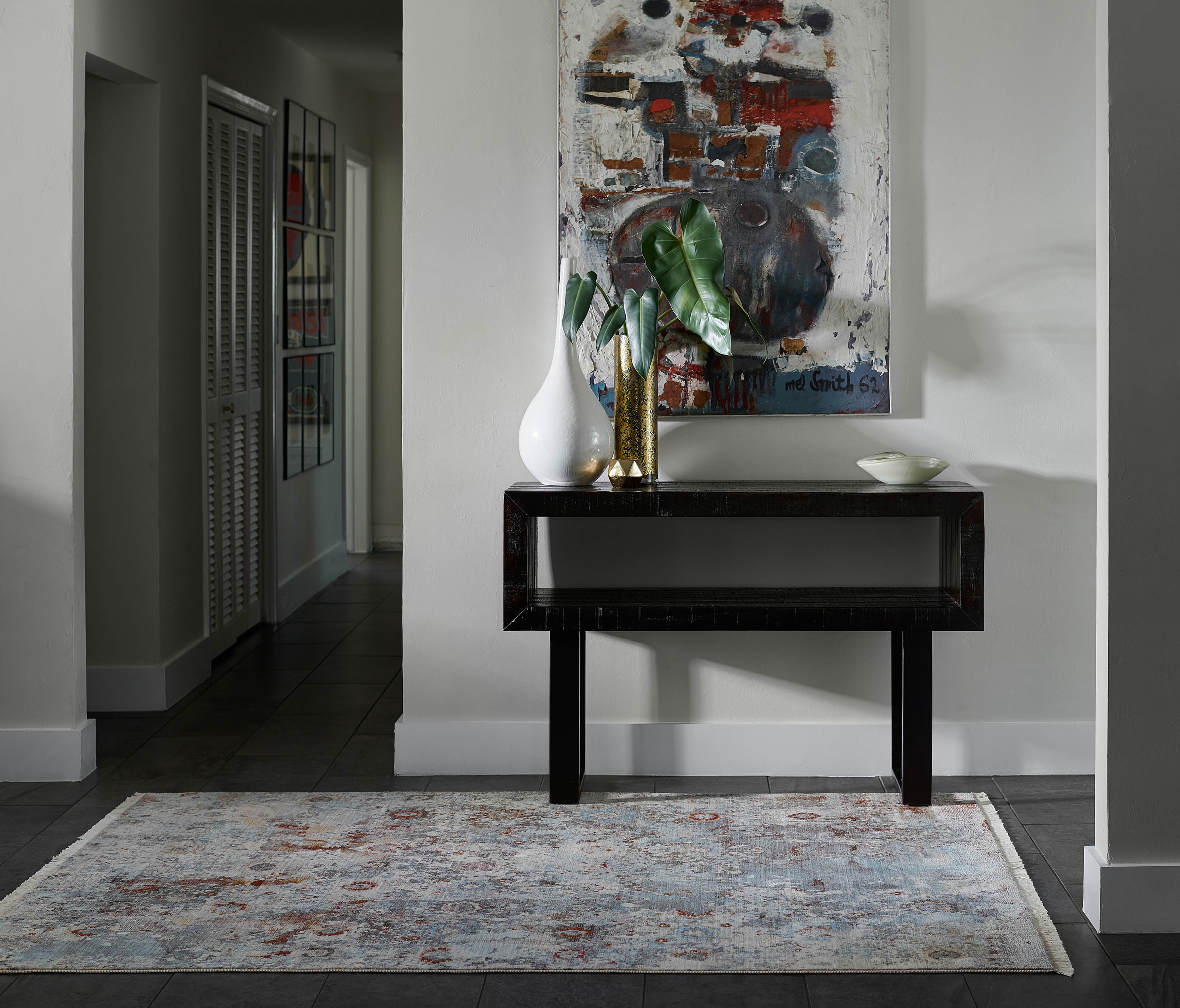 ECARPET Camellia Tapis pour Salon, Chambre, Salle A Manger, Entrée, Couloir et Plus Encore.