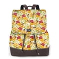 thumbnail image 1 of Balery Bees Honeycomb Jars Of Honey Flowers Mochila de Cuero para Mujeres, Gran Capacidad, Bolsa de Viaje Multifuncional, Mochila de Cuero y Bolsa de Hombro para Mujeres, 1 of 4