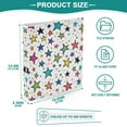 thumbnail image 3 of FORMRS 3 Ring Binder 1.5 inch with Pockets Clip Board 200 Sheets Capacity, Green Stars, 3 of 8