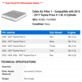 thumbnail image 2 of Cabin Air Filter 1 - Compatible with 2012 - 2017 Toyota Prius V 1.8L 4-Cylinder 2013 2014 2015 2016, 2 of 2