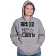 thumbnail image 4 of California Rock Out With Cellblock Unisex Fleece Graphic Zip Up Hoodie Brisco Brands 2X, 4 of 5