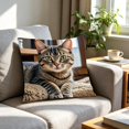 thumbnail image 7 of Throw Pillow Cover 18x18 Inch Cute Embroidery Pattern Short Lint Soft Breathable Decorative Pillowcase for Sofa Living Room Home by MPOISVA, 7 of 7