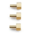 thumbnail image 4 of U.S. Solid 3/8 in Barb x 3/8 in FNPT Brass Hose Barbed Fitting with 3 Clamps Pack of 3, 4 of 8