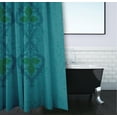 thumbnail image 3 of Simply Daisy 70" W x 73" H Ananda Geometric Print Polyester Shower Curtain, Teal, 3 of 3