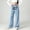 Blue, variant on Girls Sweatpants Letter Graphic Print Elastic Waist Running Jogger Slacks Adjustable Drawstring Waist Sporty Kids Casual Trousers