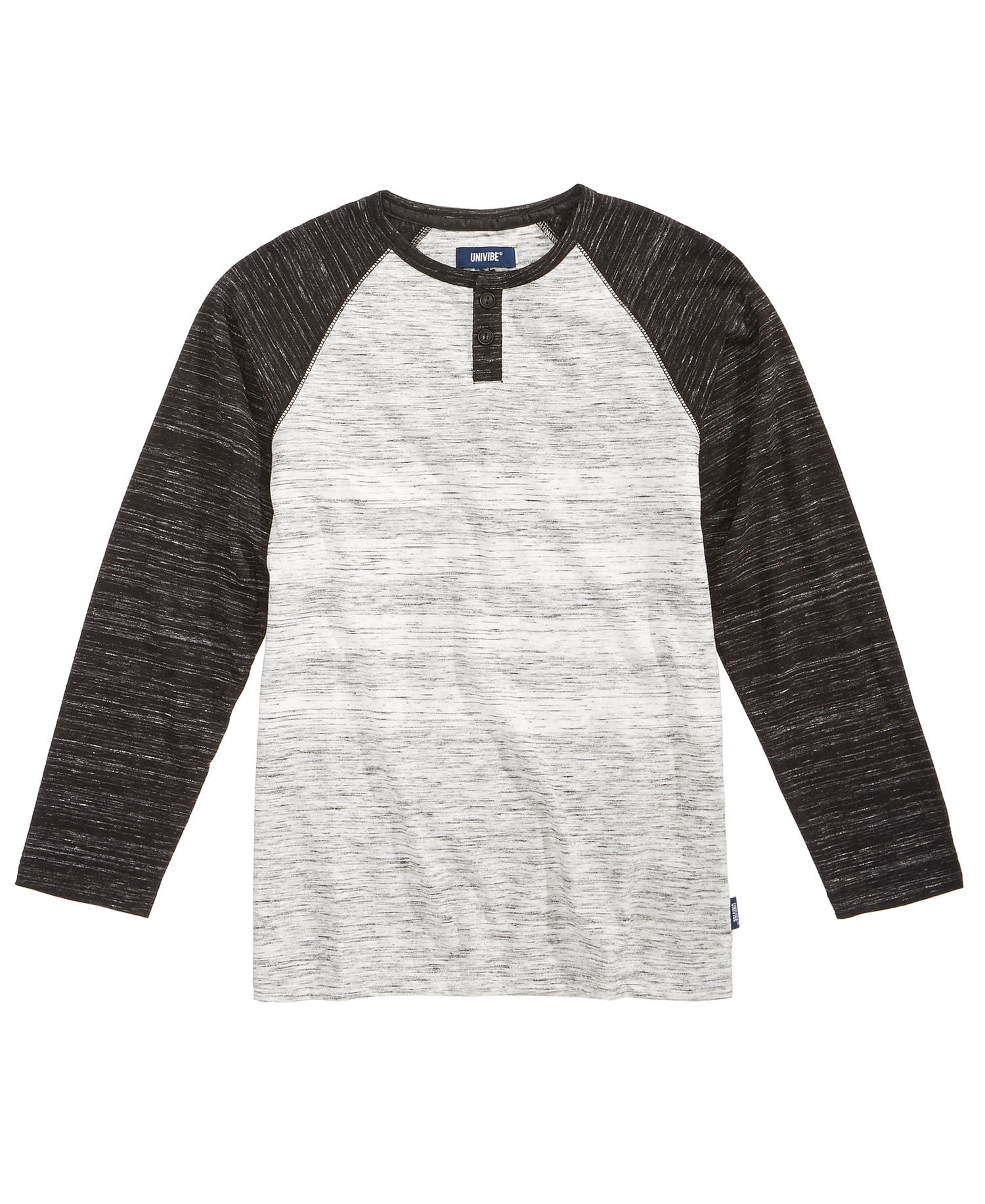 Univibe Boys Black Henley Shirt, Boy's, Size: Small