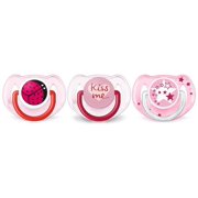 Philips Avent Classic value pack 6-18m, pink, 3-pack, SCF134/30