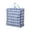 Blue, variant on Storage Case Large Capacity Storage Bags Large Plastic Checkered Storage Laundry Bag with Zipper & Handles for Shopping Moving Travel,Blue