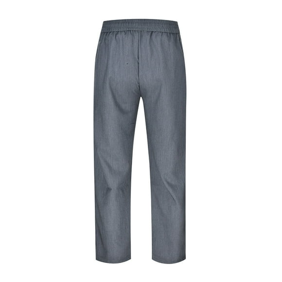 adviicd Jogging Pants Men Men's Pants Elastic Waist Straight Leg Loose Fit Lightweight Casual Beach Trousers Grey,M