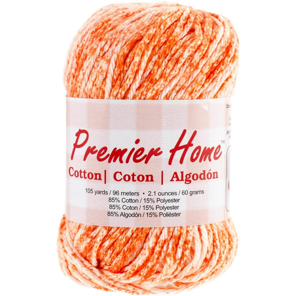 Home Cotton Yarn, Multicolored, Tangerine Splash