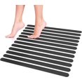 thumbnail image 1 of Tiras Antideslizantes para Ducha y Baño, Juego de 12 Adornos para Ducha, Adornos para bañera Autoadhesivos Negros, Alfombrilla de baño Antideslizante, fácil de Quitar, 1 of 4