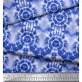 thumbnail image 3 of Soimoi Blue Georgette Viscose Fabric Bandhani Tie-Dye Print Fabric by the Yard 44 Inch Wide, 3 of 3