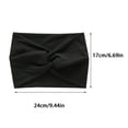 thumbnail image 3 of EANJE Twist Knot Wide Headbands for Women, Soft Stretchy Non Slip Turban Hair Wraps, Solid Color Sweat Hair Bands for Yoga Skincare Workout Daily Wear Wine One Size, 3 of 4