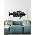 thumbnail image 4 of Marmont Hill A Black Fish White Wood Wall Art, 4 of 9