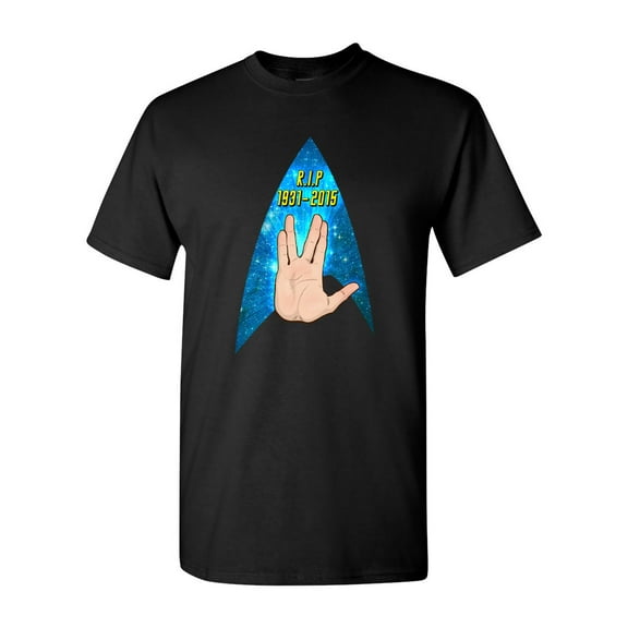 Rest In Peace Nimoy Salute DT Adult T-Shirt Tee
