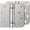 Brushed Nickel-square 5 8'', variant on PETGLE 2 Pack Self Closing Door Hinges 4 Inch, Matte Black Spring Loaded Hinges with Square & 5/8'' Radius Corners, Adjustable Tension for Garage, Front Door, for Left and Right Hand Door, UL Listed