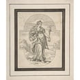 thumbnail image 2 of Hans Friedrich Schorer 15x17 Black Ornate Wood Framed Double Matted Museum Art Print Titled - Allegory of Faith (1620-49), 2 of 5