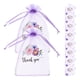 thumbnail image 4 of 10 bolsitas de lavanda pequeñas de organza con cordón para regalos de boda, joyas, dulces, 10 x 15 cm, color morado, 4 of 8
