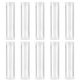 thumbnail image 7 of Tnobhg 10Pcs Coin Tube Transparent Plastic Coin Tube Organizer Round Coin Holder with Lid for Banks Supermarkets, 7 of 7