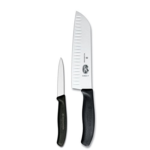 Victorinox Swiss Classic Knives, 2Piece Santoku Starter Set, Santoku