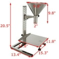 thumbnail image 2 of 2" Feeding Hopper Dispensing Funnel for Powder Paste Liquid Granule with Support Stand 304 Stainless Steel, 2 of 9