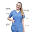 thumbnail image 3 of Adar Pro Flawless Plus Scrub Set For Women - Elevated V-Neck Top & Jogger Scrub Pants, 3 of 7