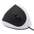 thumbnail image 1 of Wired Vertical Mouse, Small Ergonomic Mouse High Precision Optical Mice with Adjustable Sensitivity 800/1200 /1600 DPI, 6 Buttons, for Small Hands WHITE, 1 of 8