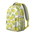thumbnail image 2 of Sac à Dos pour Étudiants à Citrons Floraux, Mignon Sac d'École Jaune avec Motif Rétro Vintage, Durable et Confortable, 2 of 5
