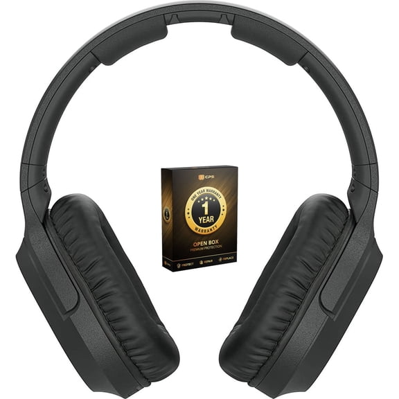 Open Box Sony WH-RF400 Wireless Home Theater Headphones Black with 1 Year CPS Premium Warranty Pack