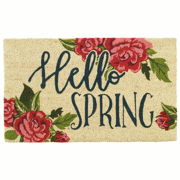 DII Hello Spring Doormat, 18 x 30"