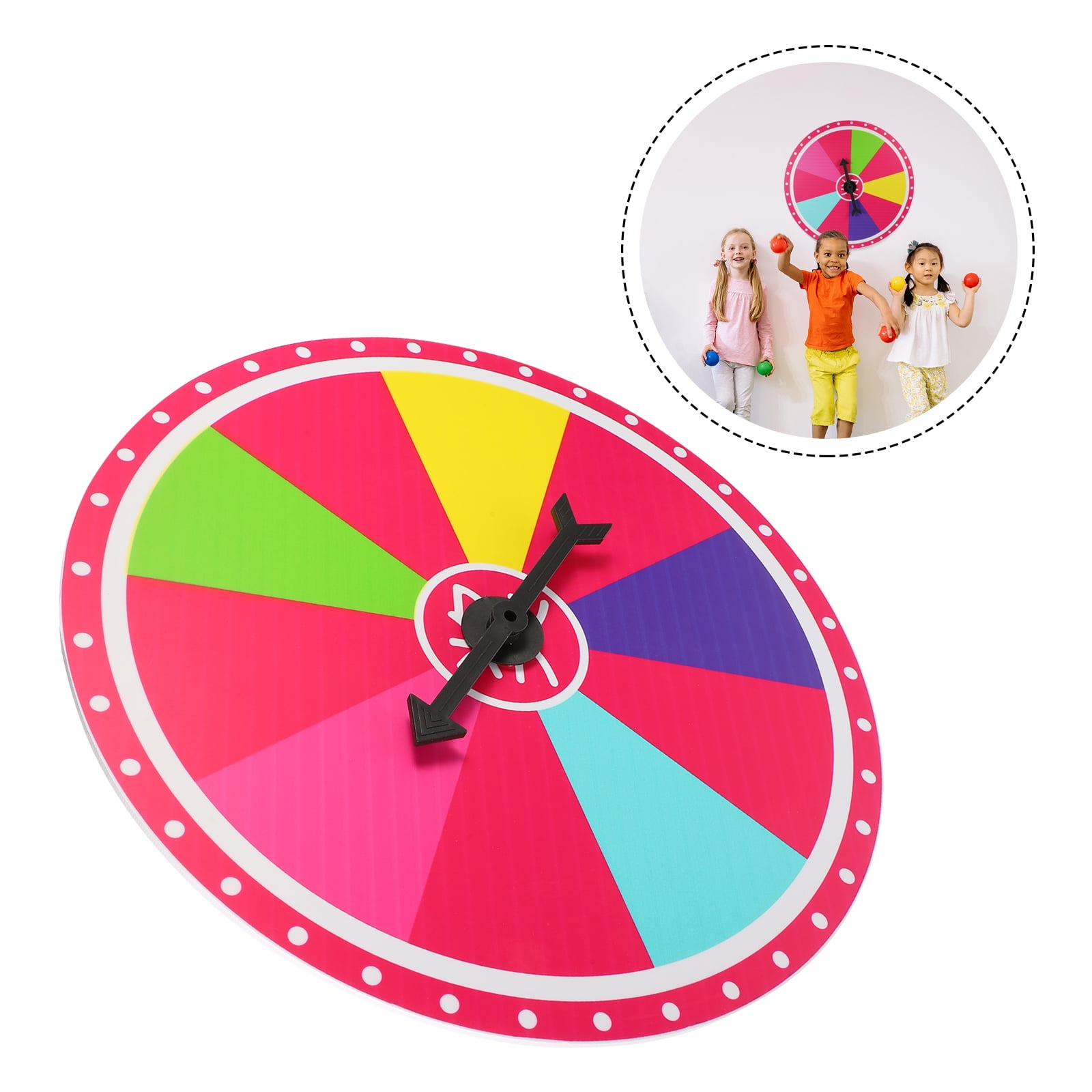 Hanging Prize Wheel Rotatable Prize Wheel Colorful Prize Wheel Party