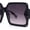 Black / Smoke, variant on Mod Womens Exposed Lens Rectangle Butterfly Fashion Sunglasses Black Purple Orange