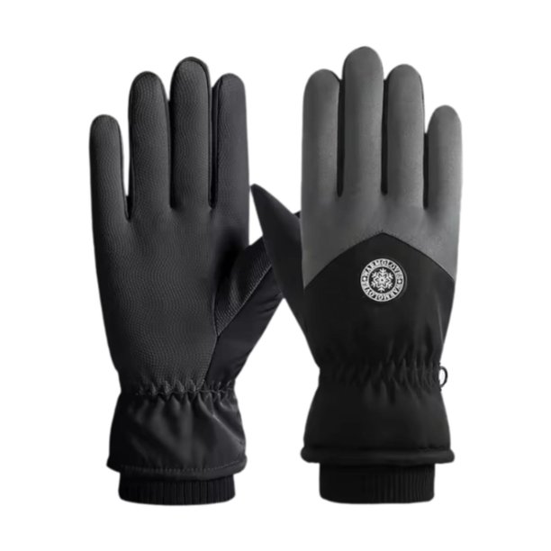 Guantes de motocicleta Guantes de montar Impermeables Antideslizantes Palma Cálidos Dedos Completos Tacto hombres