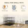 thumbnail image 3 of Small Animal Cage Rabbit Cage with Door Guinea Pig Playpen Small Animal Fence for Bunny Chilla Freret Chilla Indoor and Outdoor Use Total Panels x x &, 3 of 9