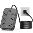 thumbnail image 1 of Regleta Solidock de 12 tomas AC y 6 puertos USB, cable de 1,5 m, 1 of 9