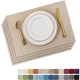 thumbnail image 1 of Sets de Table par Maison Ensemble Brillant de 4 Sets de Table Résistants à la Chaleur Sets de Table en Tissu pour Cuisine Intérieure Extérieure, 1 of 5