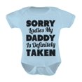 thumbnail image 1 of TeeStars - Sorry Ladies My Daddy Is Definitely Taken Funny Unisex Baby Bodysuit 24M Aqua, 1 of 4